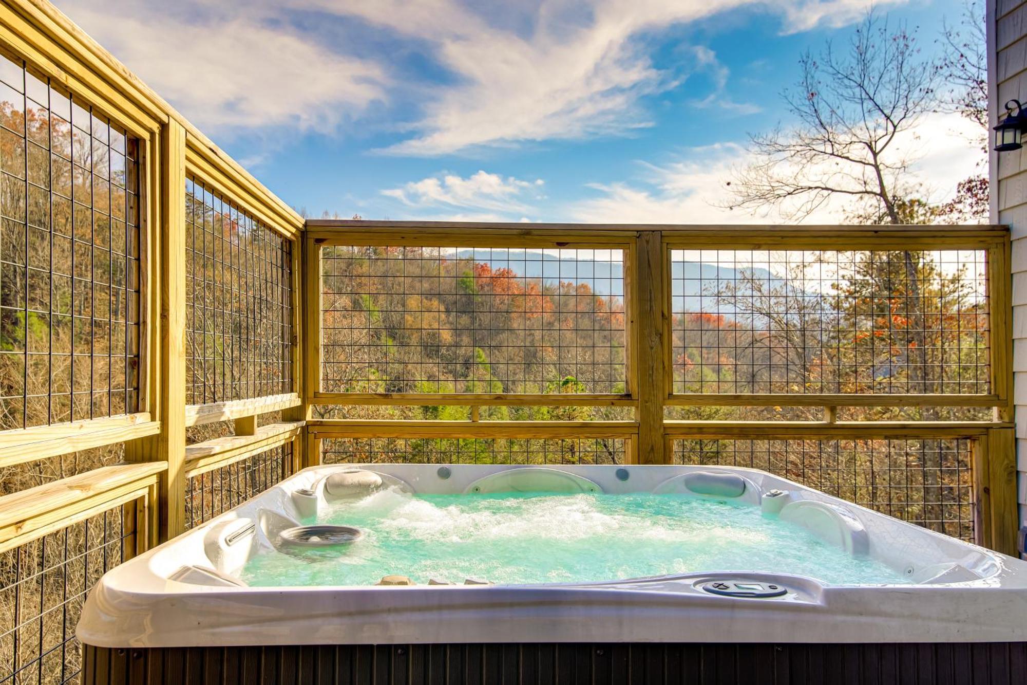 Gatlinburg Cabin With Game Room, Hot Tub And Mtn Views מראה חיצוני תמונה